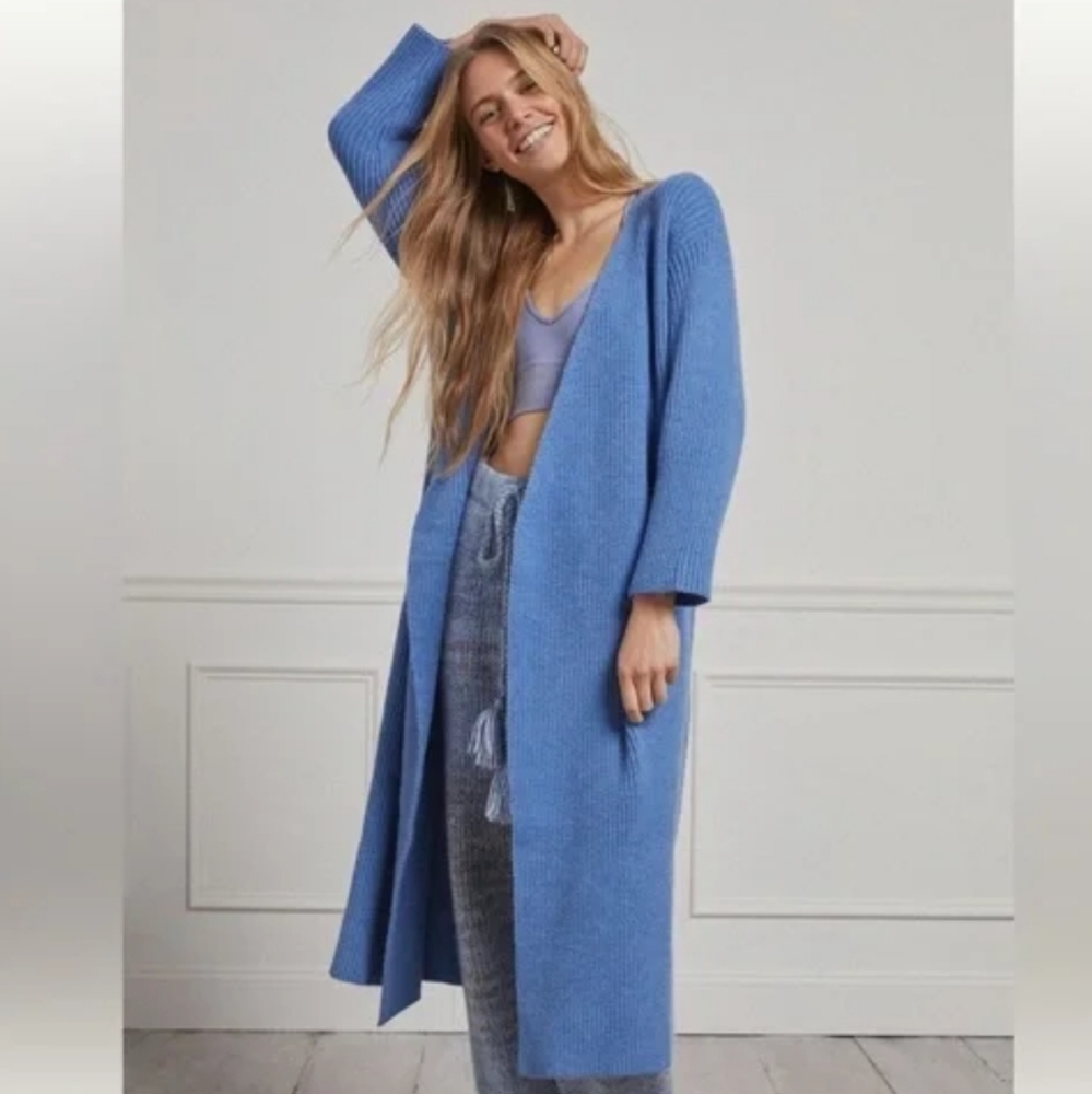 Anthropology Amadi Cardigan Sweater Blue Sz M